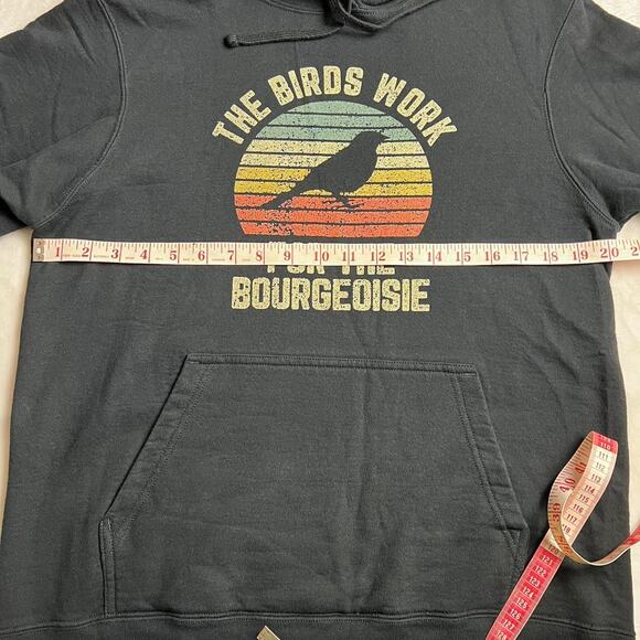 The Birds Work for the Bourgeoisie Pullover Hoodie women’s size Medium - Picture 4 of 7